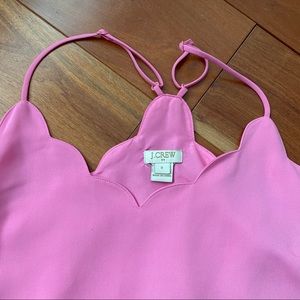 J. CREW scallop tank top